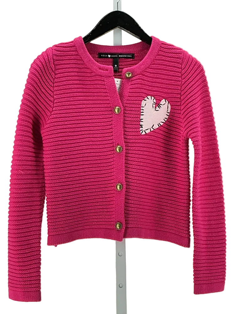 Aqua x Kerri Rosenthal Size XS Pink Cardigan