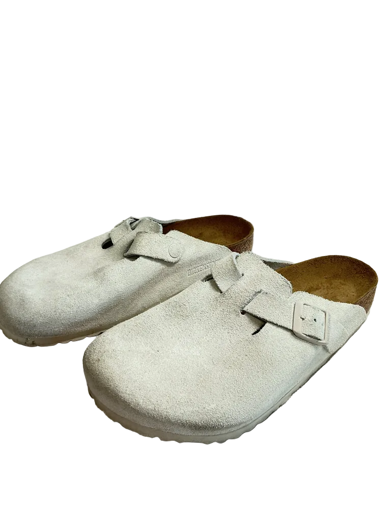 Birkenstock Shoe Size 9.5 Cream Boston Clogs