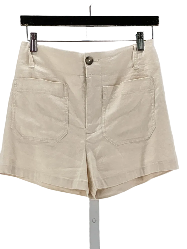 Maeve Size 28 Cream Shorts