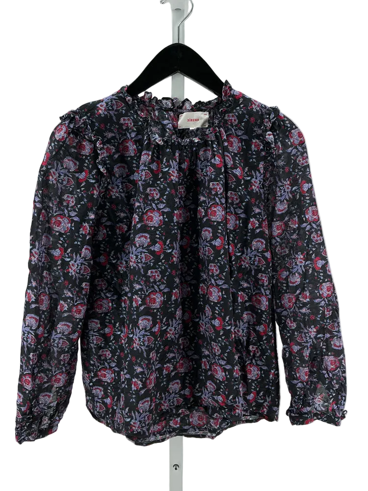 Xirena Size XS Black & Beige Shirt