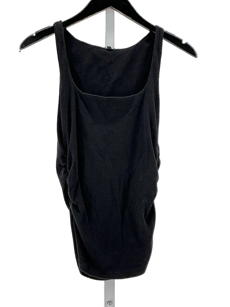 Monrow Size M Black Tank Top