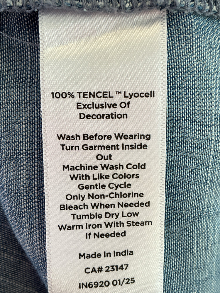 Talbots Size XLP Blue & White Dress