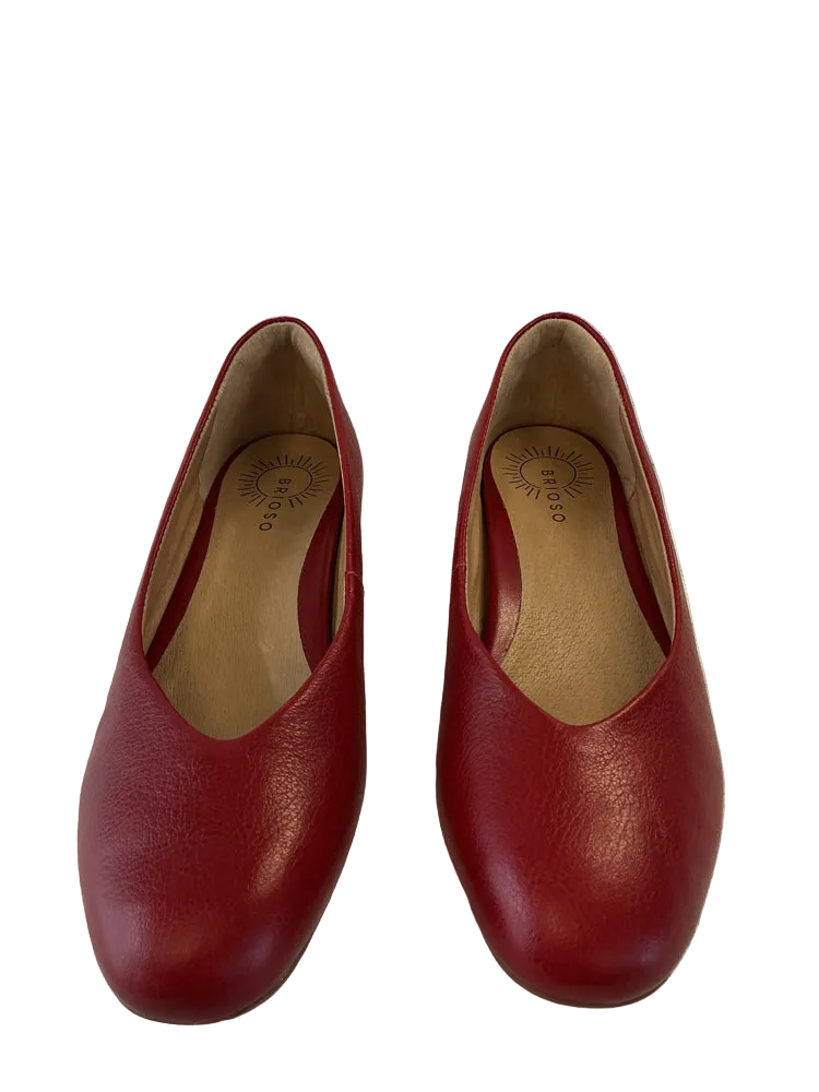 Brioso Shoe Size 7.5 Red Muriel Flats