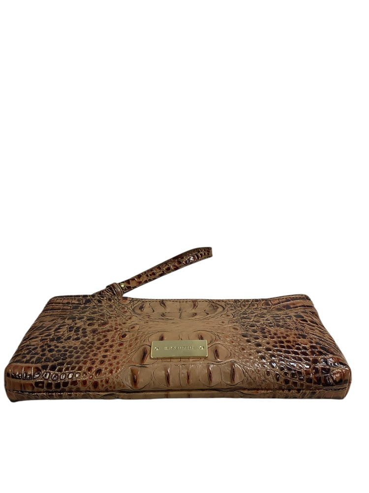 Brahmin Brown Wristlet