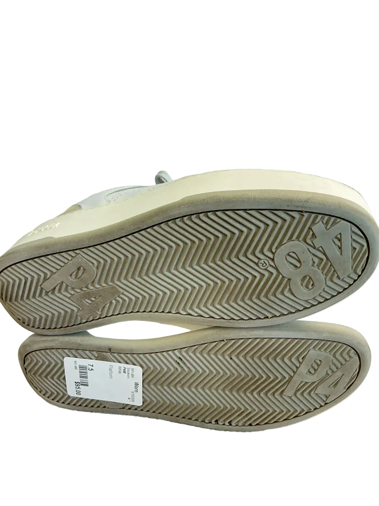 P448 Shoe Size 7.5 White Sneakers