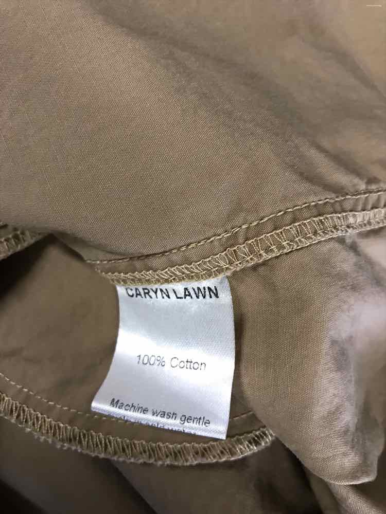 Caryn Lawn Size OS Tan & Lime Dress