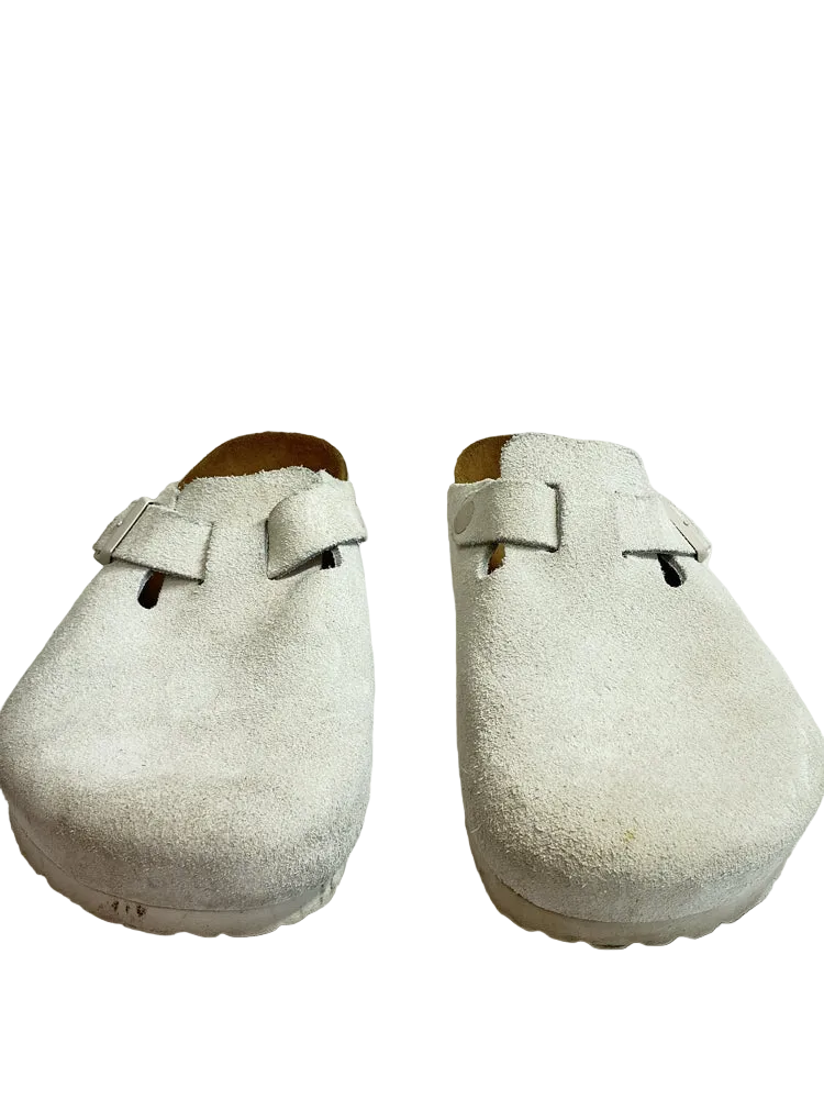 Birkenstock Shoe Size 9.5 Cream Boston Clogs