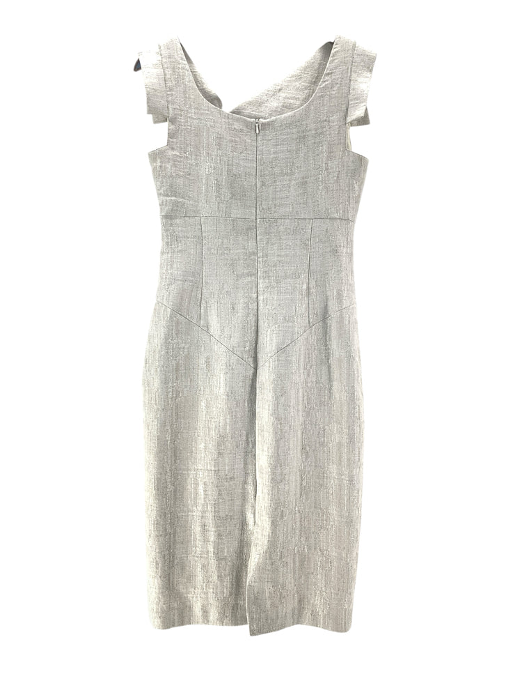 Black Halo Size 6 Gray Dress