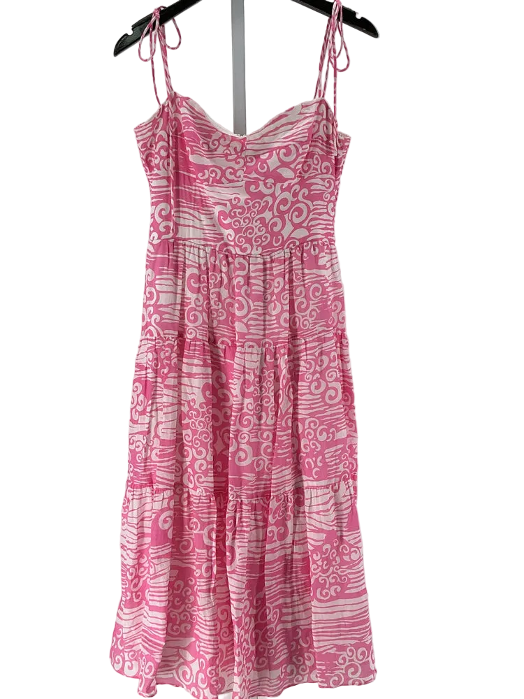 amanda uprichard dress pink Amanda Uprichard Size M Pink & White Dress