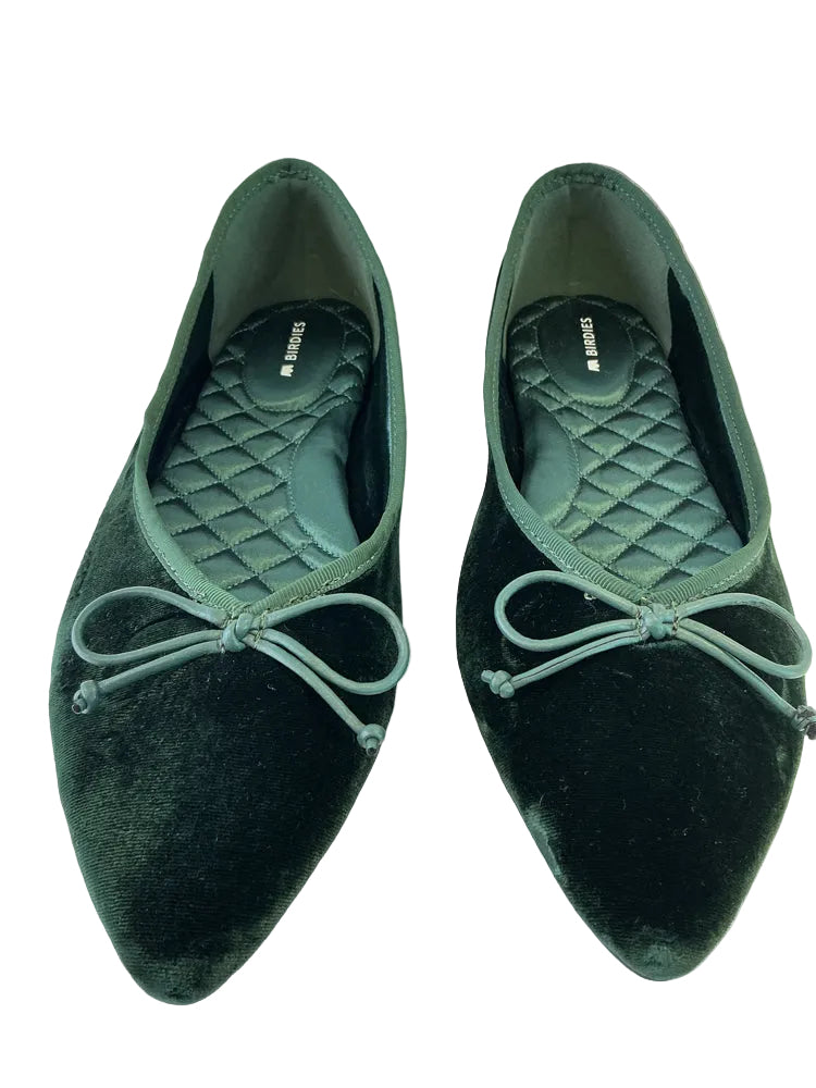 Birdies Shoe Size 9.5 Green Goldfinch Flats