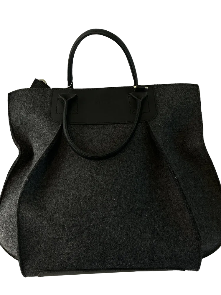 Graf & Lantz Gray & Black Frankie Handbags