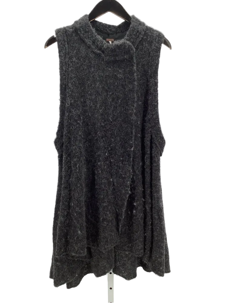 Free People Size M Washed Black Stan Smith Cardigan