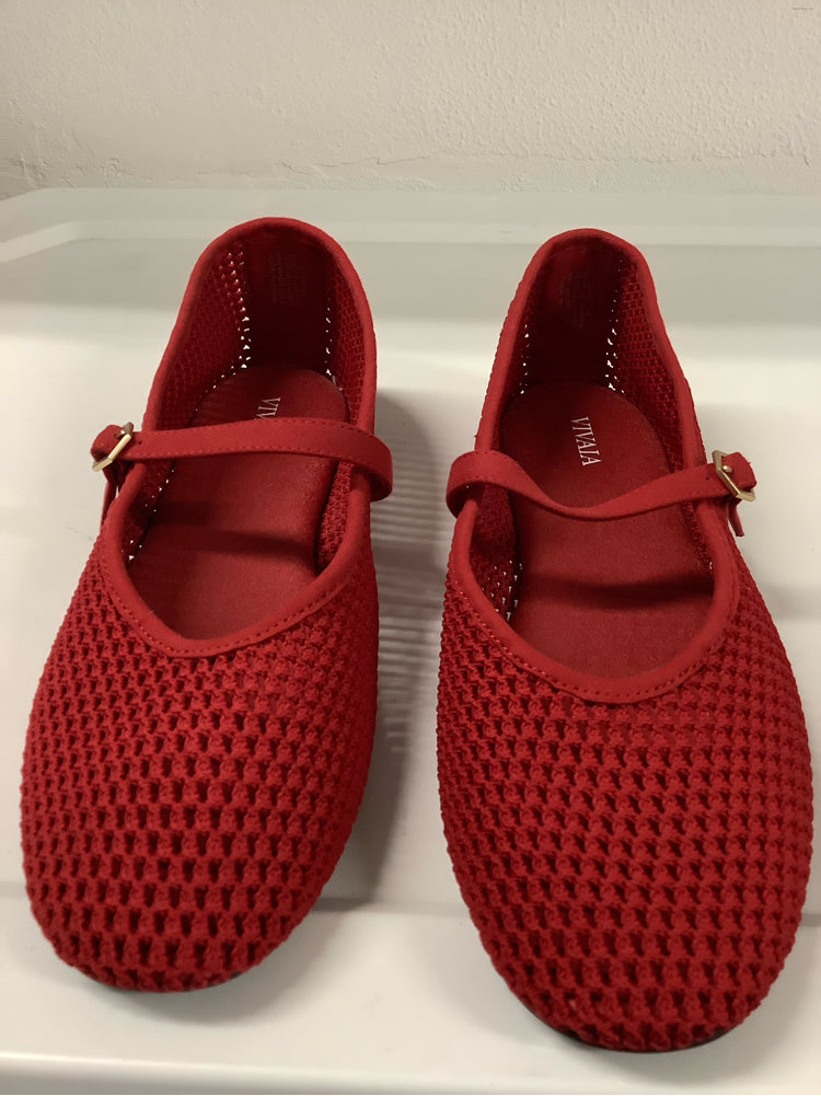 vivaia Shoe Size 8 Red Margot Flats