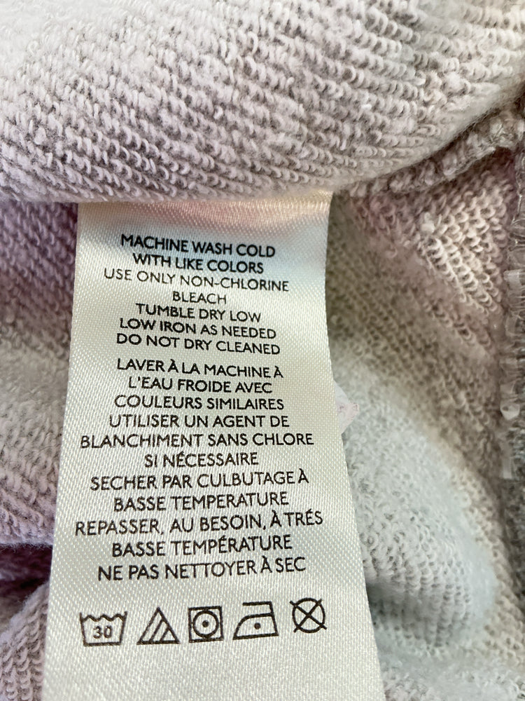 Maeve Size L Gray & White Sweatshirt