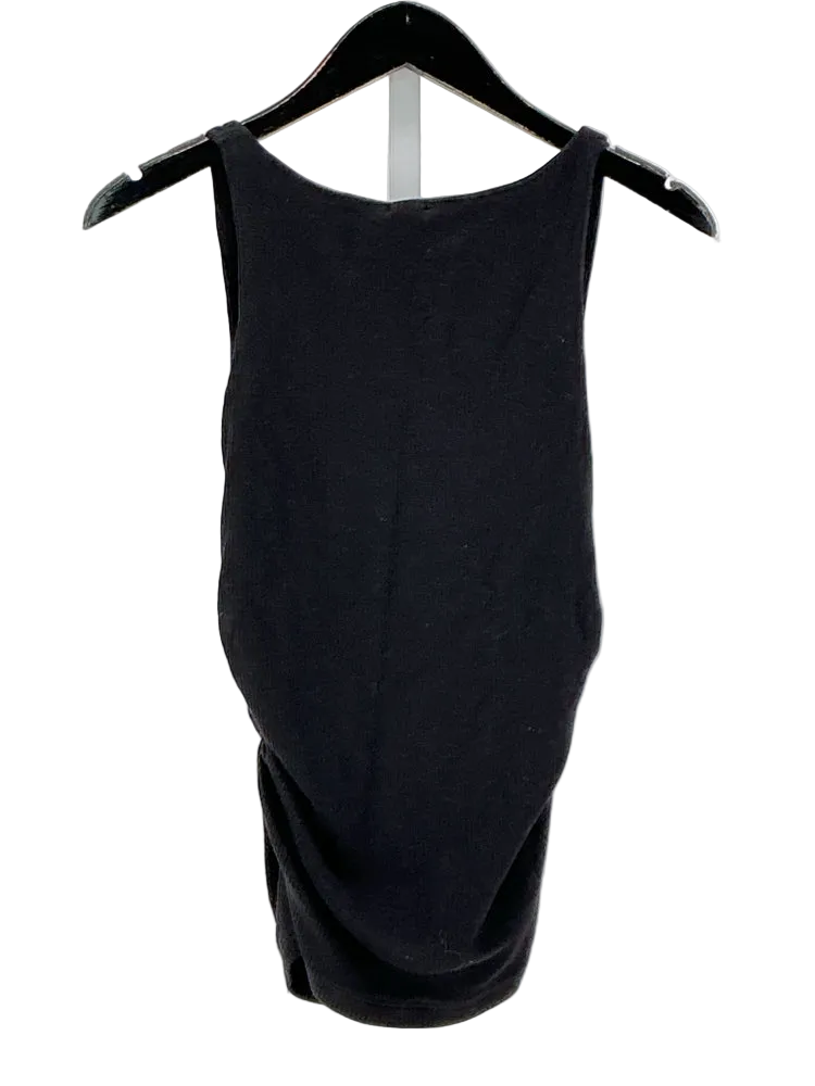 Monrow Size M Black Tank Top