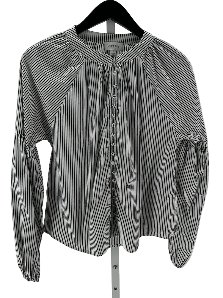 Evereve Size S White & black Shirt