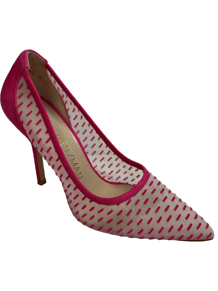 Stuart Weitzman Shoe Size 7 Pink Tasha 100 Heels