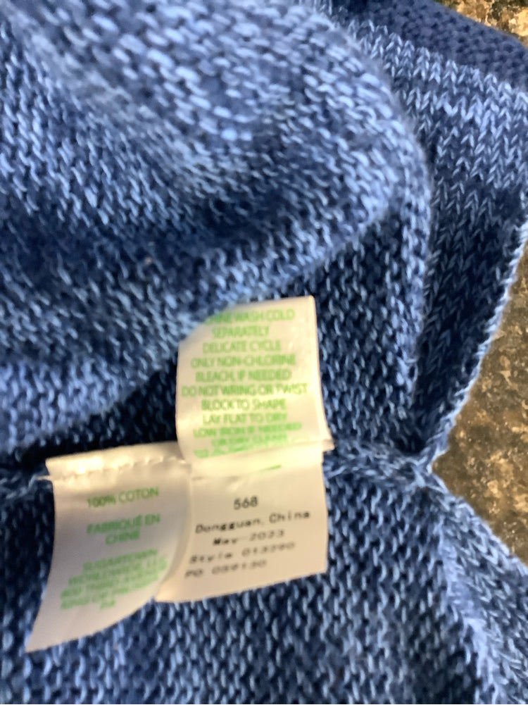 Lilly Pulitzer Size M Blue Bayport Sweater