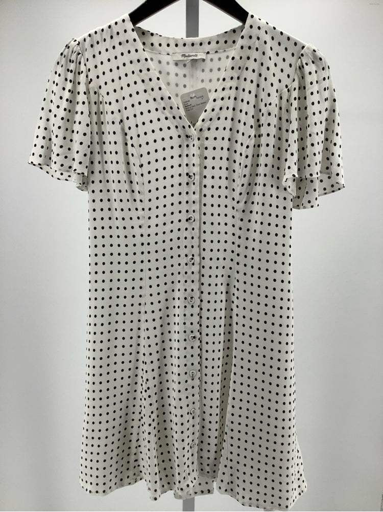 Madewell Size 4 White & black Dress