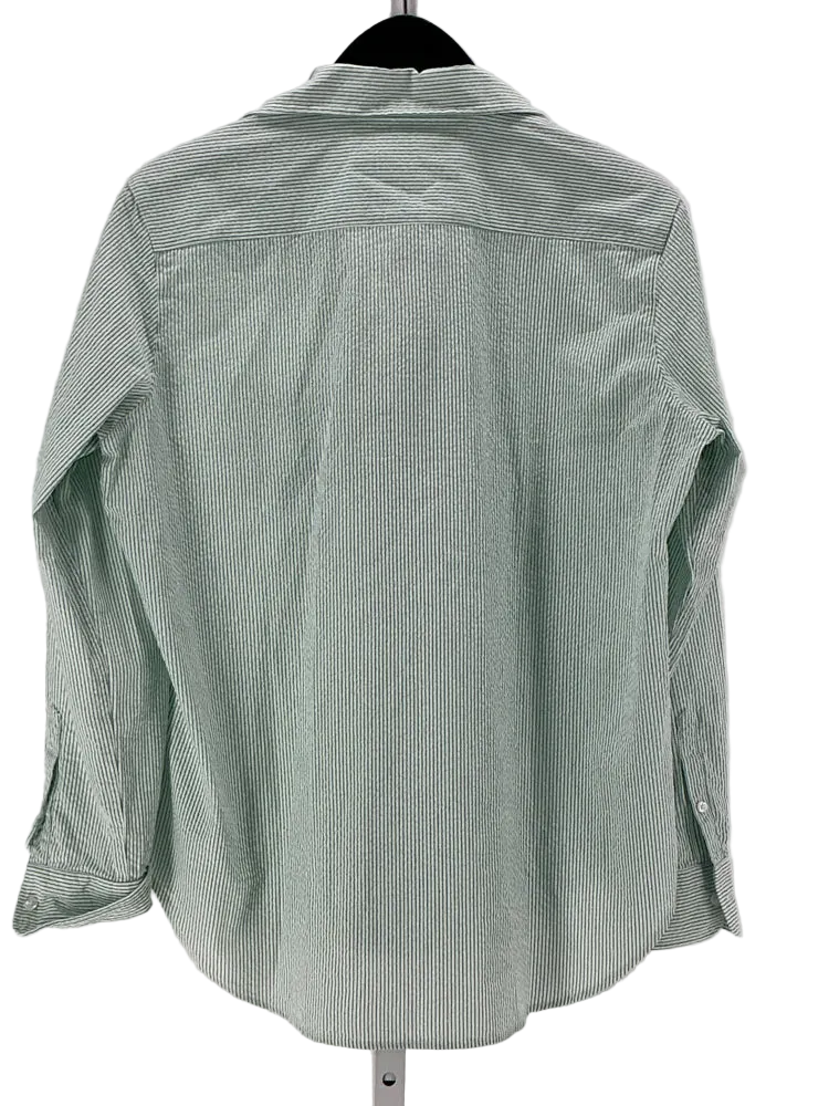 Frank & Eileen Size XS Green & White Shirt