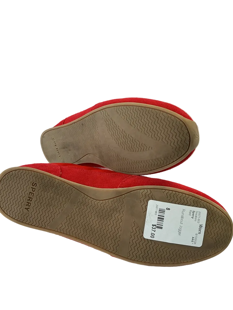 Sperry Shoe Size 8 Red Sneakers