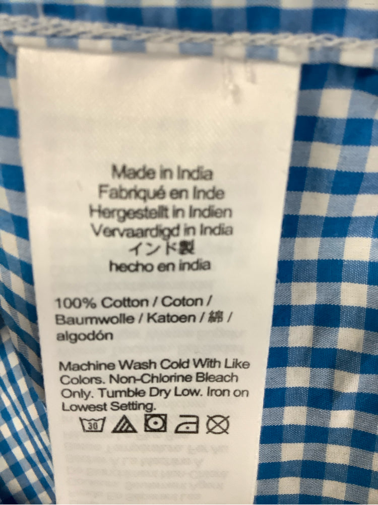 Jcrew Size 4 Blue & White Garcon Shirt