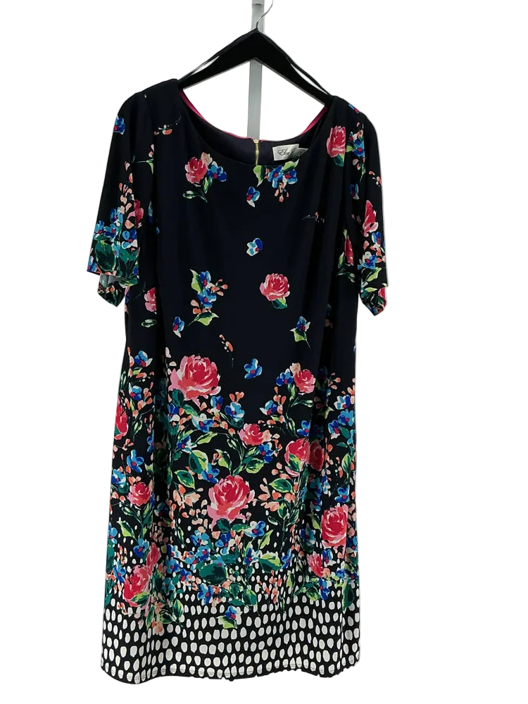 Eliza J Size 16W Navy multi Dress