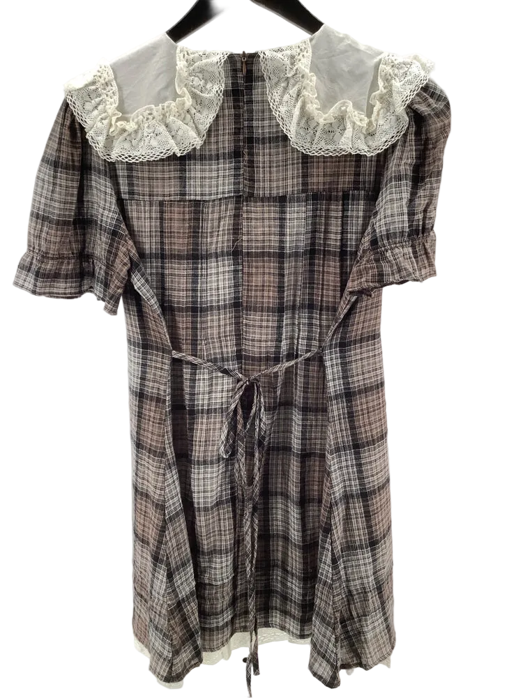 UNIF Size L Brown Multi Doux Dress