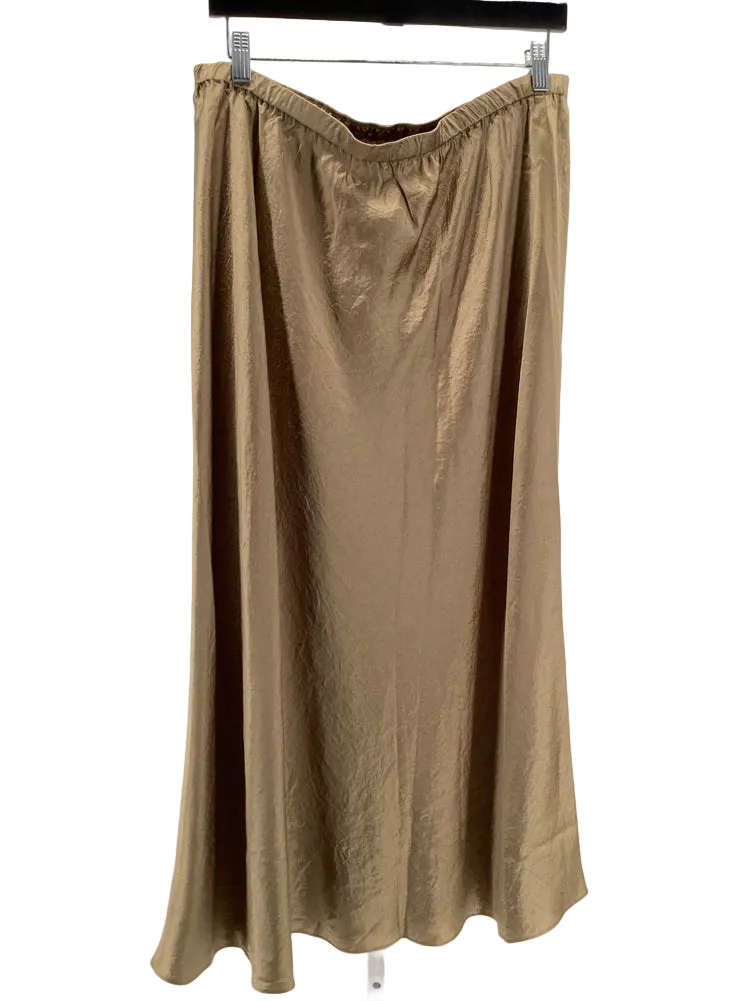 Eileen Fisher Size L Tan Bias Skirt