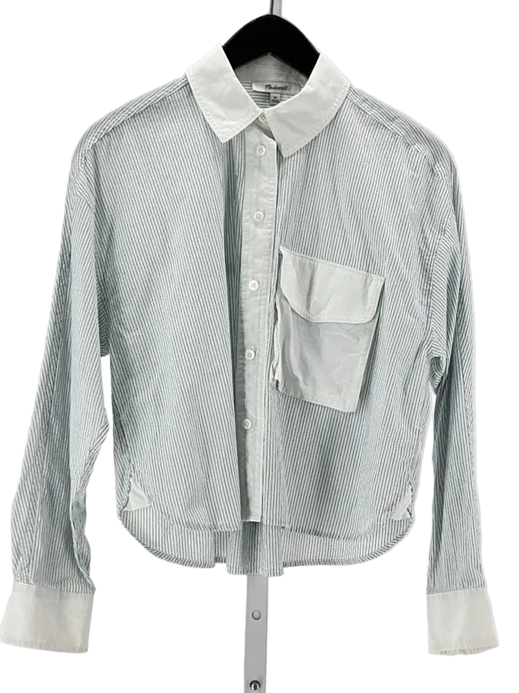 Madewell Size XS Blue & White Shirt