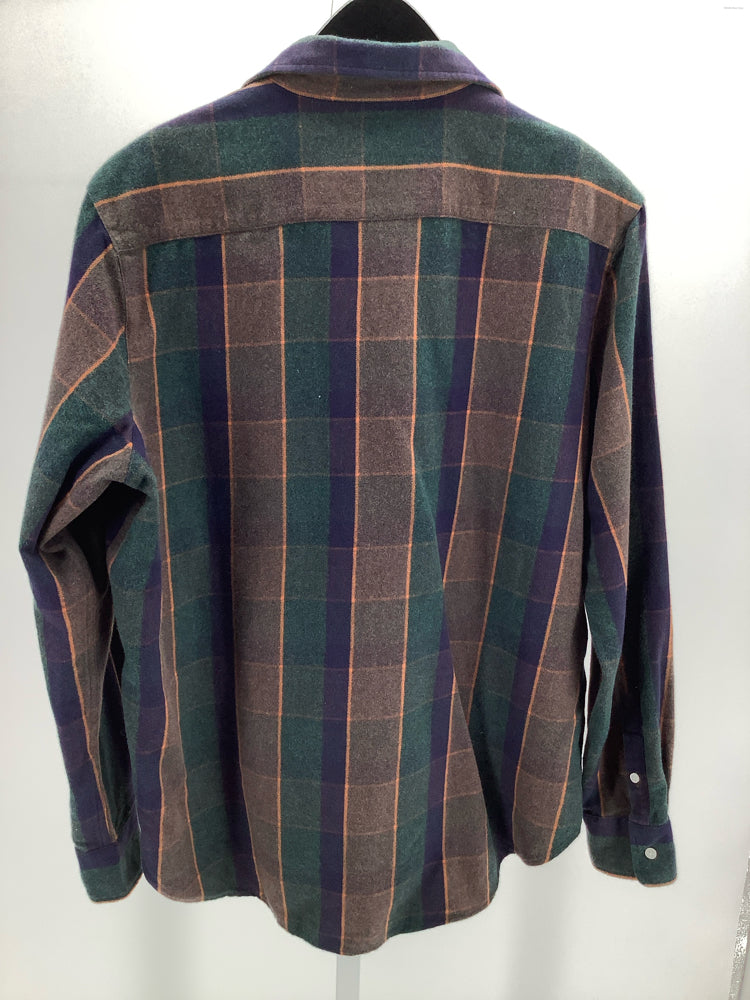 Frank & Eileen Size M Brown Multi Eileen Shirt
