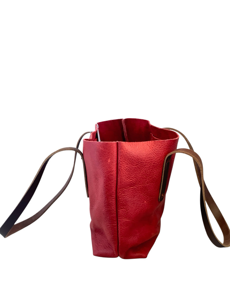 Go Forth Goods Red & Brown Handbags