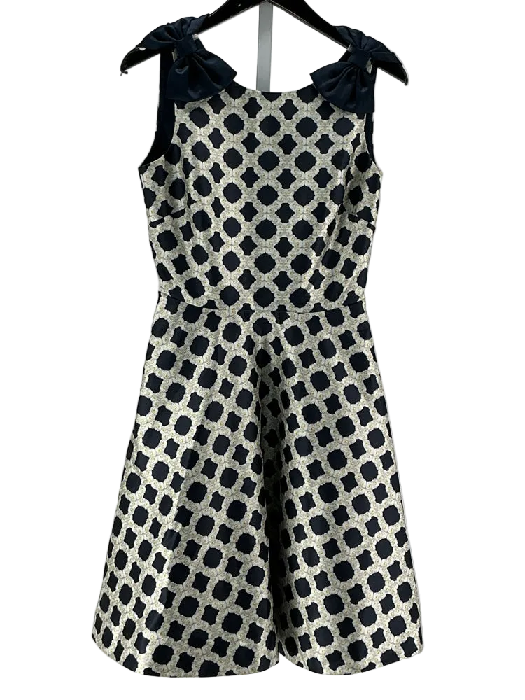 Ted Baker Size 4 Navy multi Dress