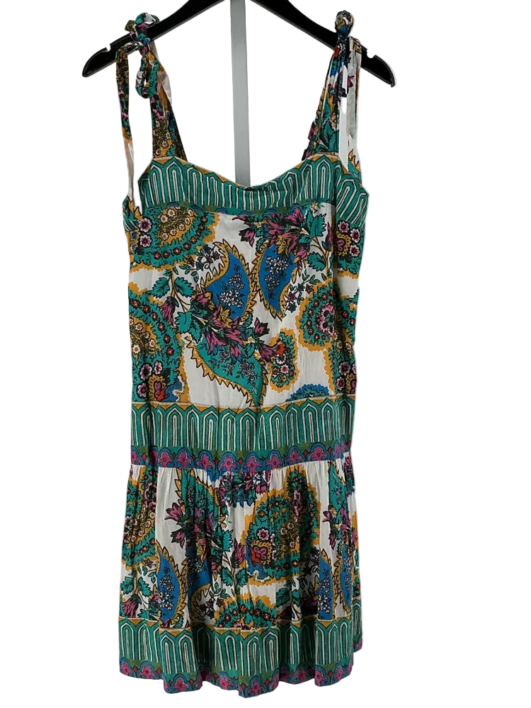 Ro's Garden Size M Green multi Dress