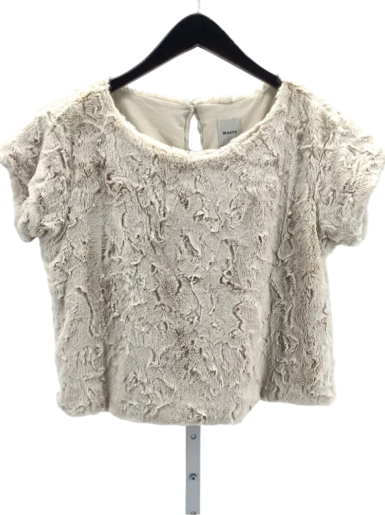 Maeve Size XS Cream Shirt