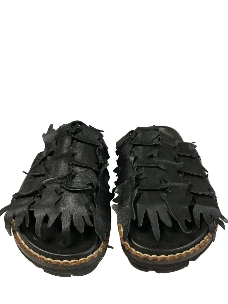 Patrizia Bonfanti Shoe Size 7 Black Sandals