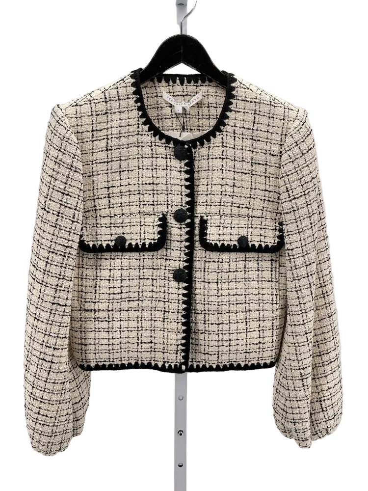 Veronica Beard Size 8 White & black Jacket