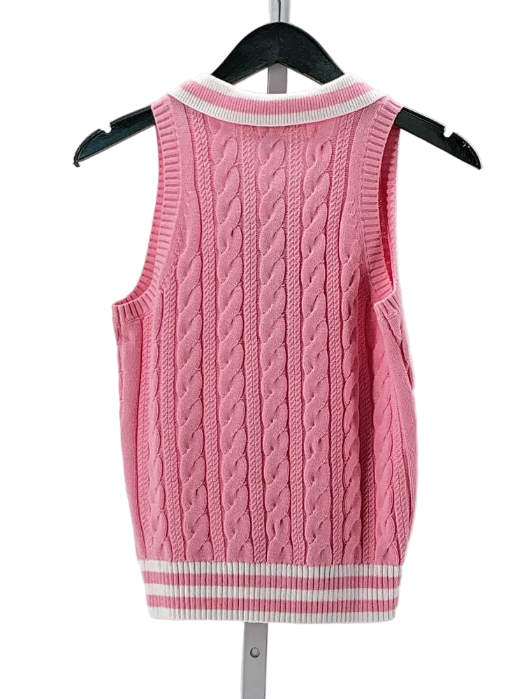 Lilly Pulitzer Size XS Pink & White Sweater