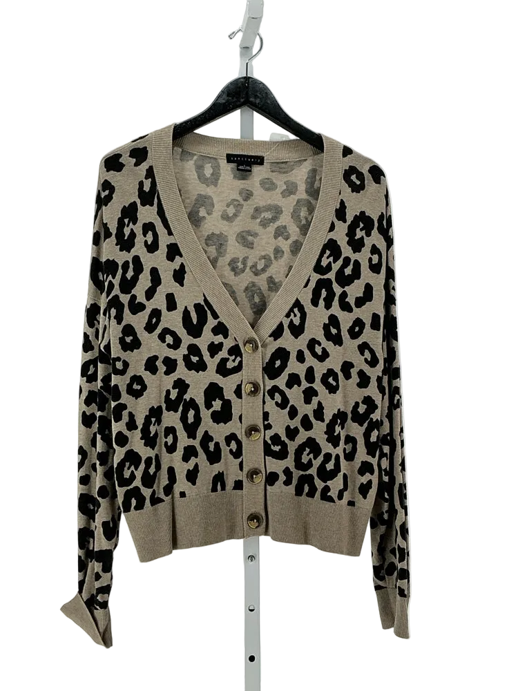 Sanctuary Size L Black & Tan Sweater
