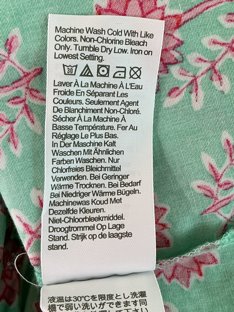 Jcrew Size 10 Green & Pink Dress