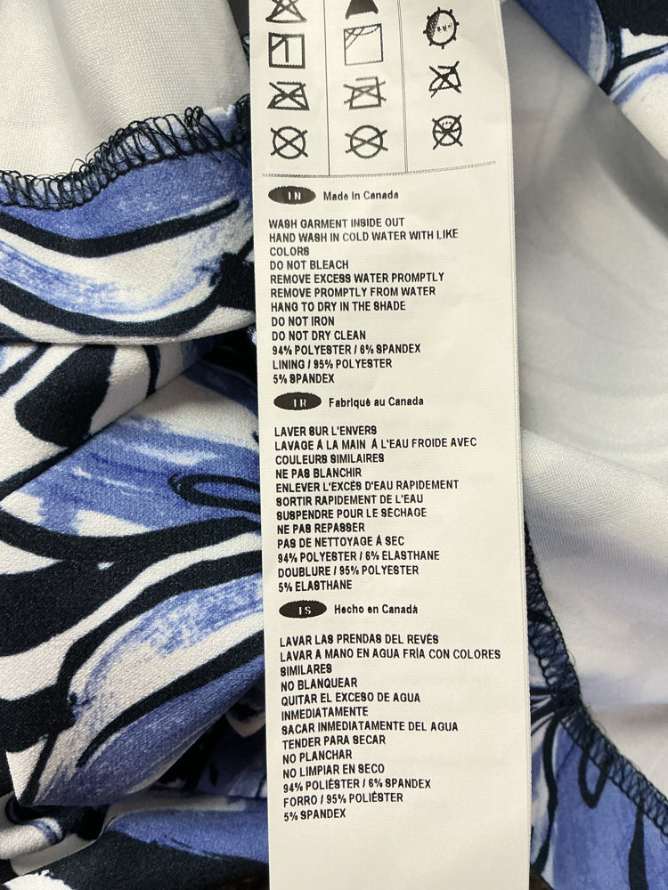 Joseph Ribkoff Size 16 Blue Multi Dress