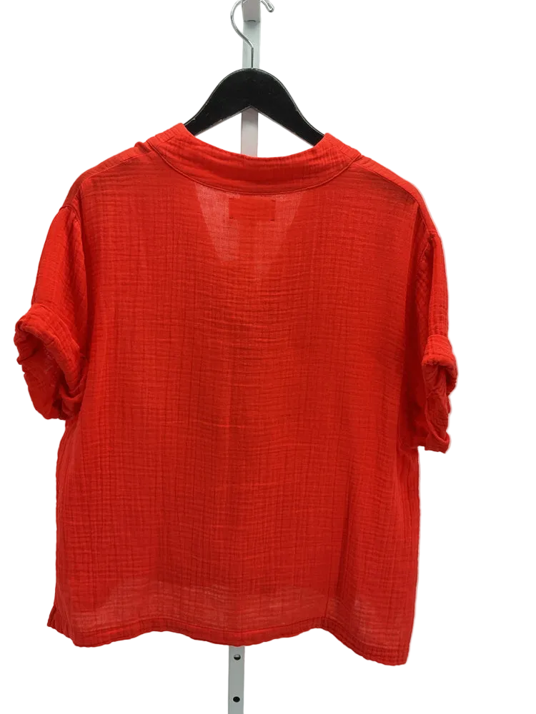 Xirena Size S Orange Avery Shirt