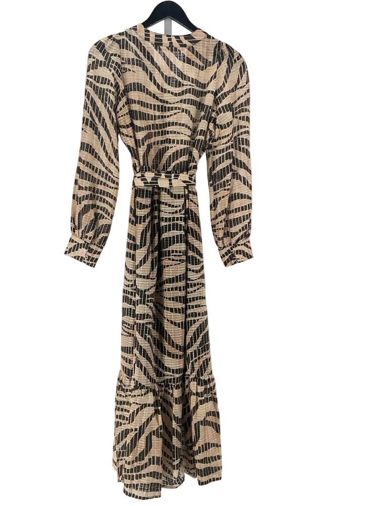 Marie Oliver Size S Black & Tan Hannon Dress