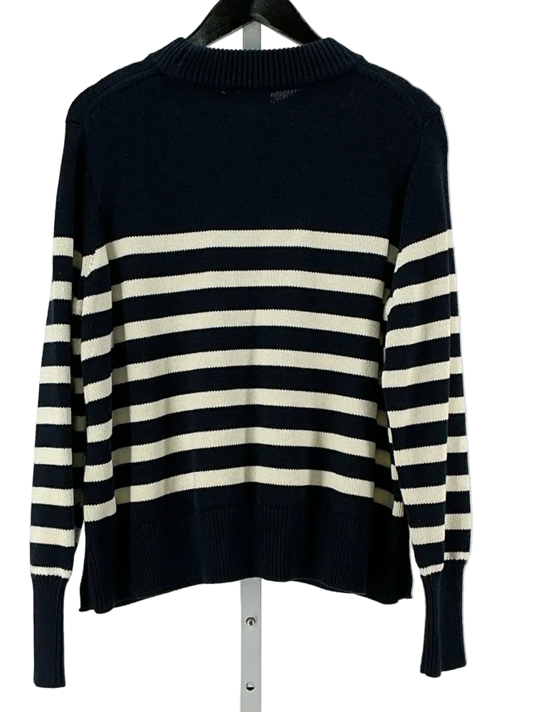 Tuckernuck Size XL Navy & Cream Sweater