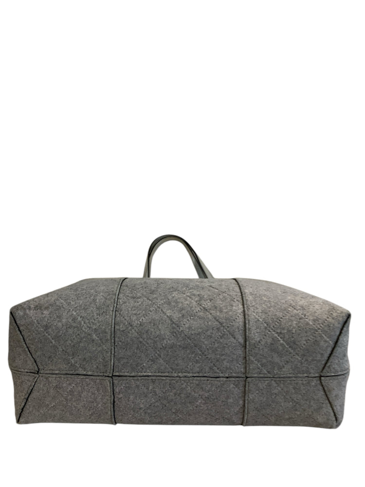 Tory Burch Gray Block T Handbags