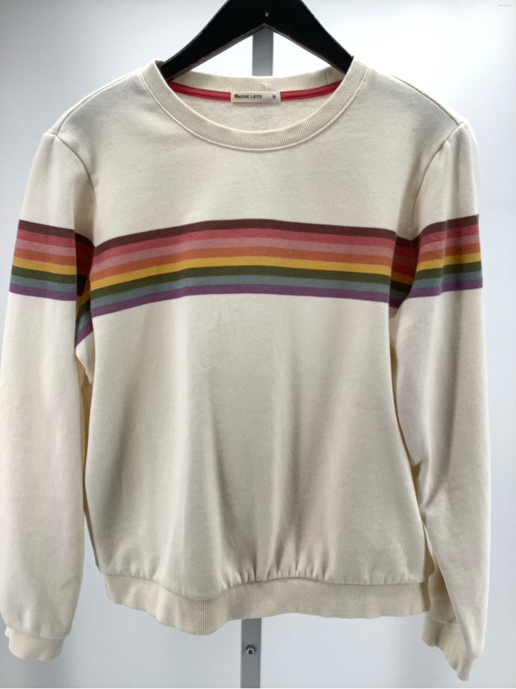 Marine Layer Size M Cream multi Sweatshirt