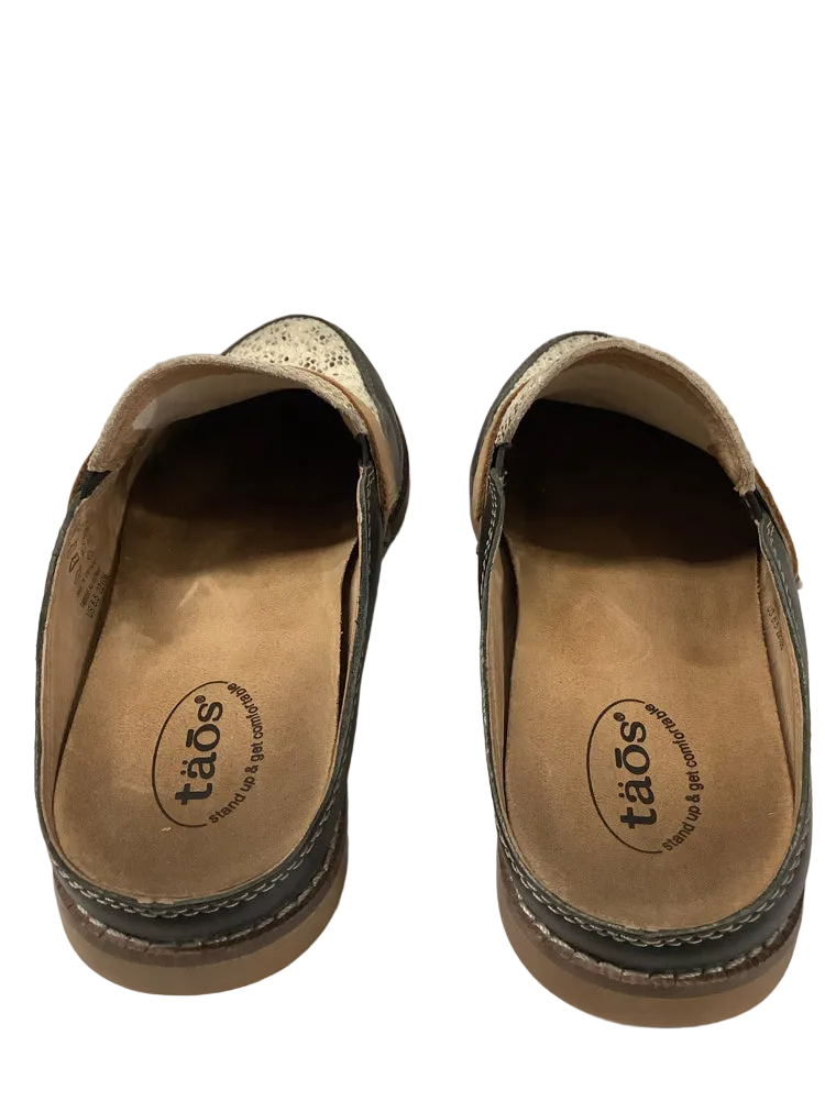 Taos Shoe Size 6.5 Black multi Royal Mules