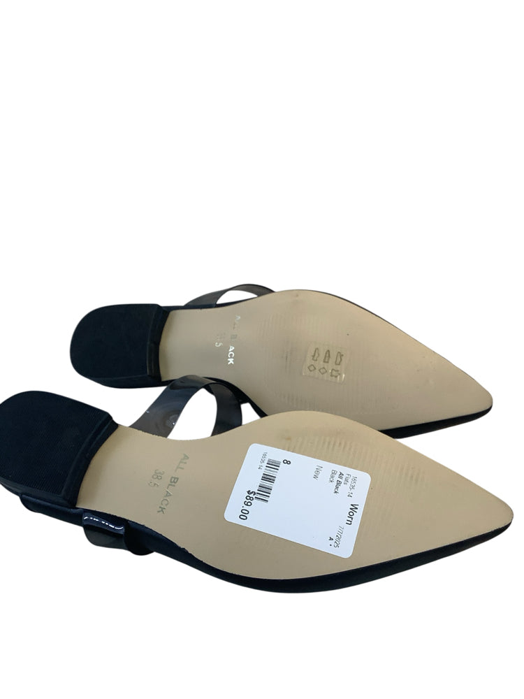 All Black Shoe Size 8 Black Flats