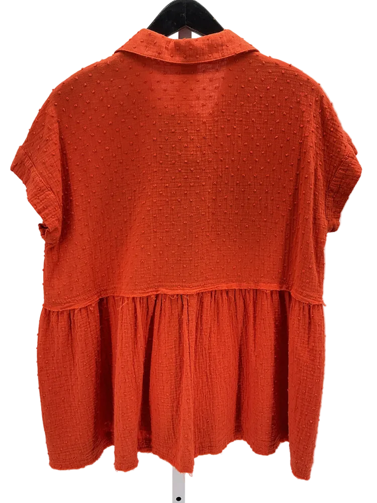 Ivy Jane Size S Orange Shirt