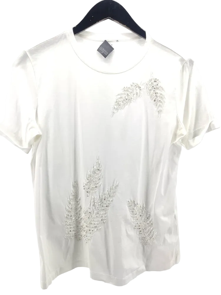Lorena Antoniazzi Size L/XL White Shirt